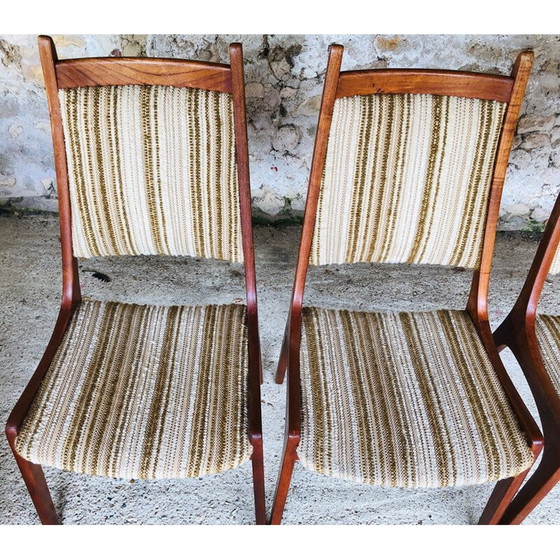 Image 1 of Set of 4 vintage teak chairs by R Huber& Co 1960