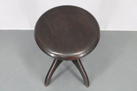 Image 1 of 1950S Piano Adjustable Wooden Stool, Czechoslovakia 