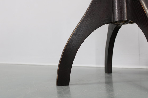 Image 1 of 1950S Piano Adjustable Wooden Stool, Czechoslovakia 