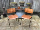 2x Chaise Pagholz design vintage Marko