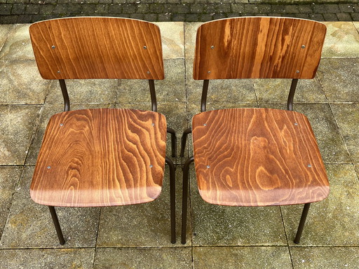 2x Chaise Pagholz design vintage Marko