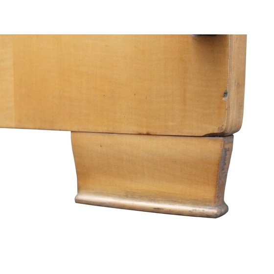 Image 1 of Vintage bed with lamp Arteluce by Gino Sarfatti for Silvio Cavatorta 1950