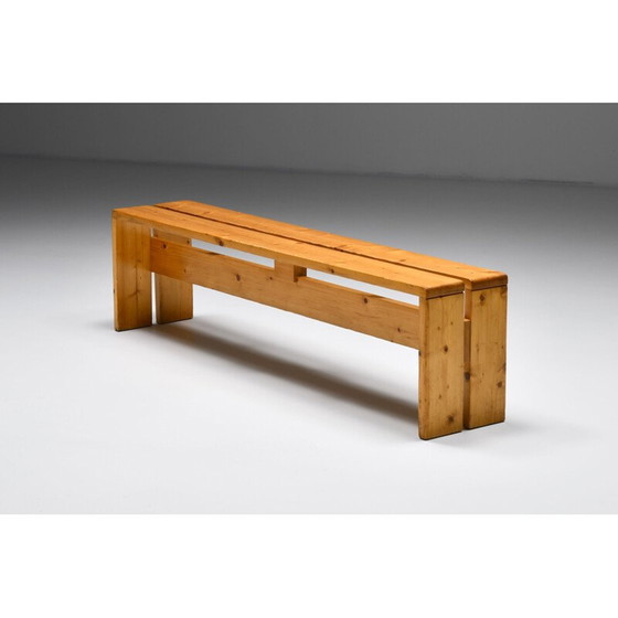Image 1 of Mid century Les Arc three-person bench, 1960s
