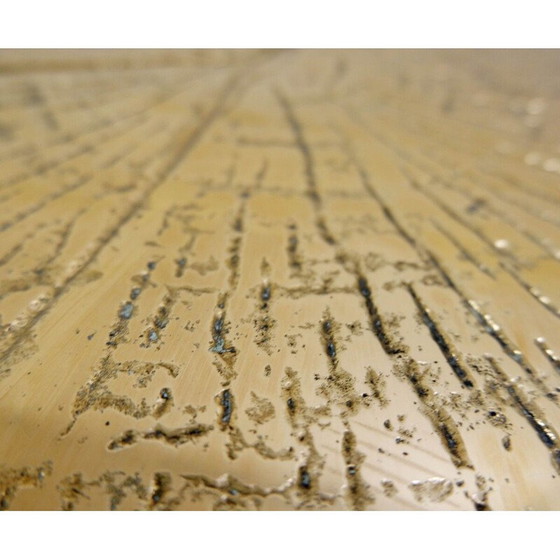 Image 1 of Vintage coffee table in tree trunk and bronze, Belgium