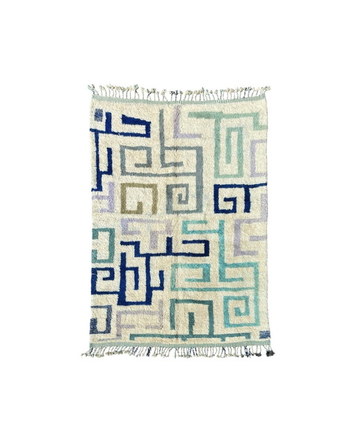 Modern Moroccan Berber Wool Rug