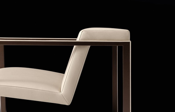 Image 1 of 2 Rivolta "Ego" White Leather Armchairs