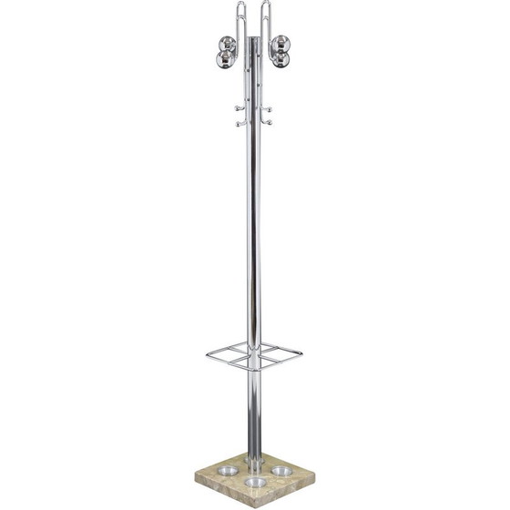 Image 1 of Vintage Italian coat rack with marble base, 1970s