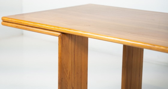 Image 1 of Mid-Century Modern Wooden Dining Table, In The Style Of Mario Marenco, Italy, 1980S