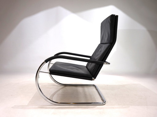 Tecta D35 Kinetic Bauhaus leather armchair by Anton Lorenz