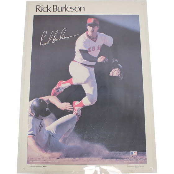 Image 1 of Vintage Rick Burleson painting in paper and plastic, USA 1978