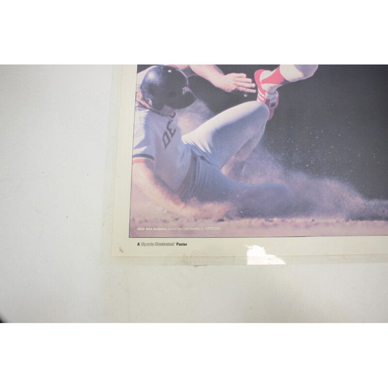 Image 1 of Vintage Rick Burleson painting in paper and plastic, USA 1978
