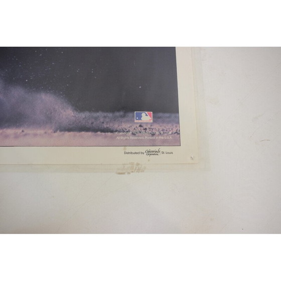 Image 1 of Vintage Rick Burleson painting in paper and plastic, USA 1978