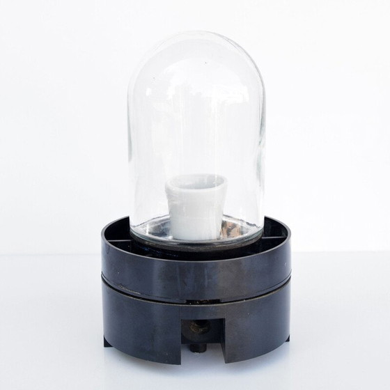 Image 1 of Lampada vintage da parete o sospensione con paralume sferico in vetro per Elektrosvit Nové Zámky, Cecoslovacchia 1960