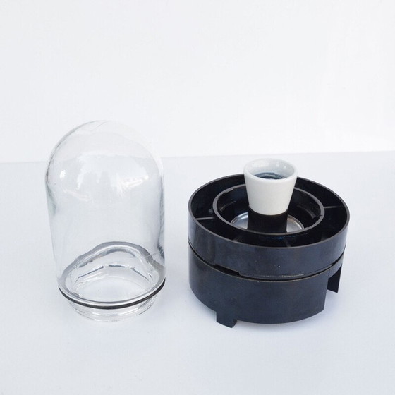 Image 1 of Lampada vintage da parete o sospensione con paralume sferico in vetro per Elektrosvit Nové Zámky, Cecoslovacchia 1960