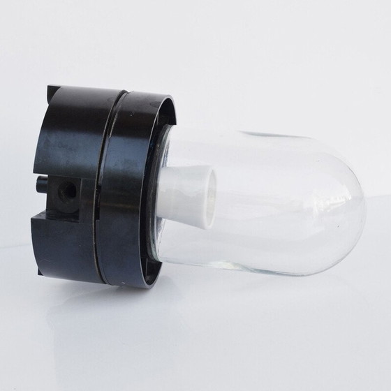 Image 1 of Lampada vintage da parete o sospensione con paralume sferico in vetro per Elektrosvit Nové Zámky, Cecoslovacchia 1960