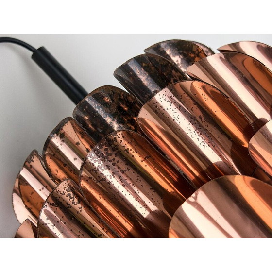 Image 1 of Mid-century copper pendant lamp by Thorsten Orrling for Temde, 1950s