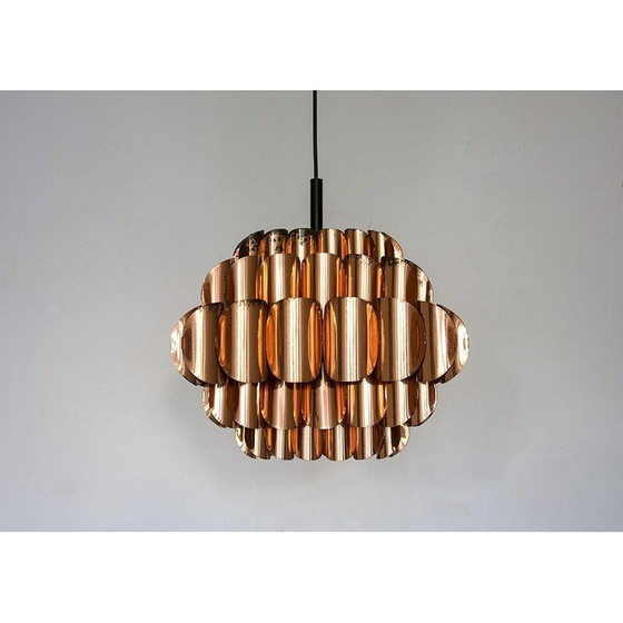 Image 1 of Mid-century copper pendant lamp by Thorsten Orrling for Temde, 1950s