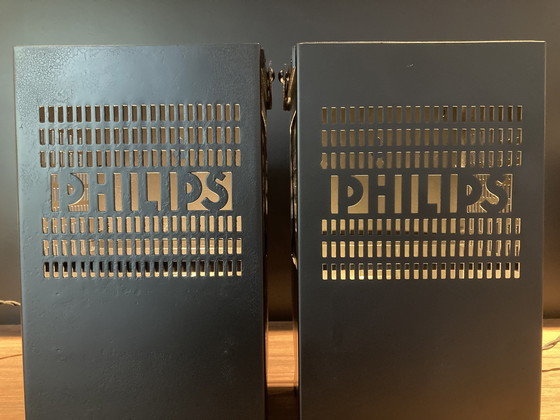 Image 1 of 2x Philips vintage table lamp
