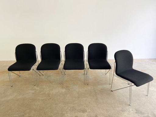 5x Gispen Labofa chair by Alfred Homann