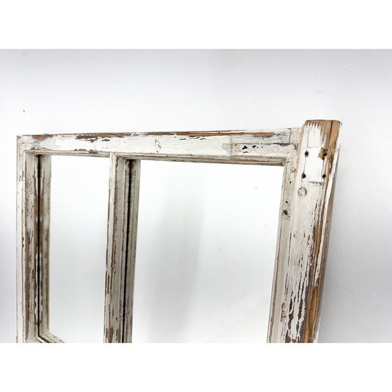 Image 1 of Vintage wooden window transformed into a mirror
