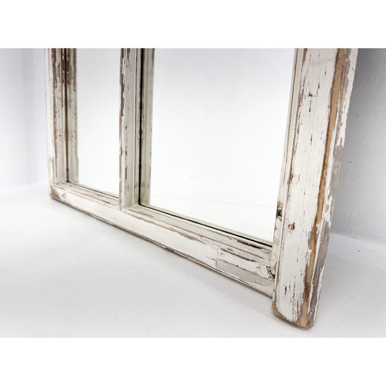 Image 1 of Vintage wooden window transformed into a mirror