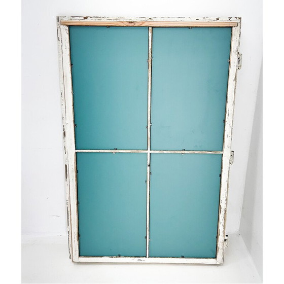 Image 1 of Vintage wooden window transformed into a mirror