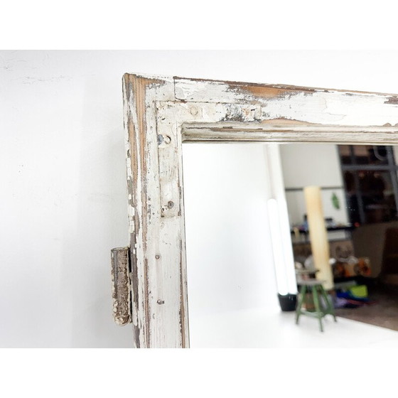Image 1 of Vintage wooden window transformed into a mirror