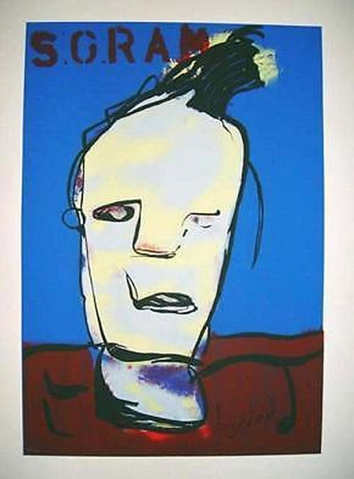 Herman Brood Gr Silkscreen 5-Gram Hand signed.