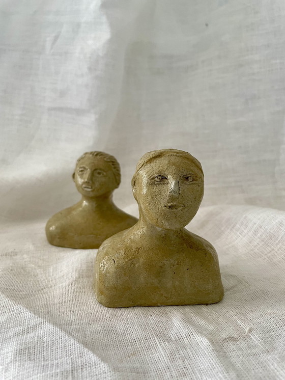 Image 1 of Couple Of Handmade Ceramic Busts