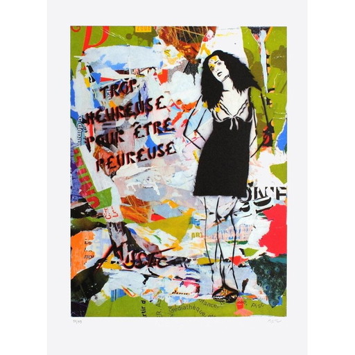 Litografía vintage sobre papel bfk rives, 2008