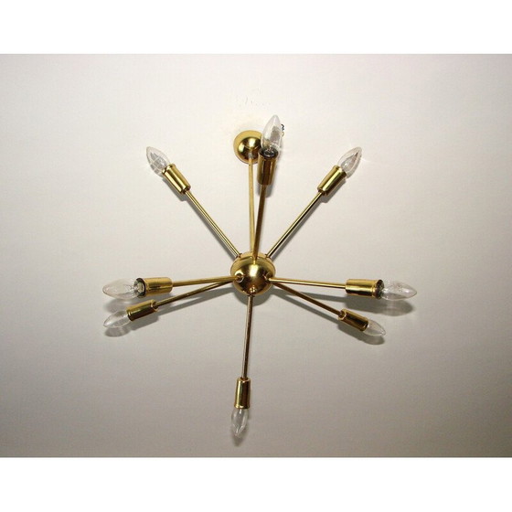 Image 1 of Lampadario vintage in ottone, 1970