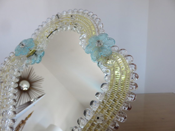 Image 1 of Venetian Mirror In Murano Glass 1950