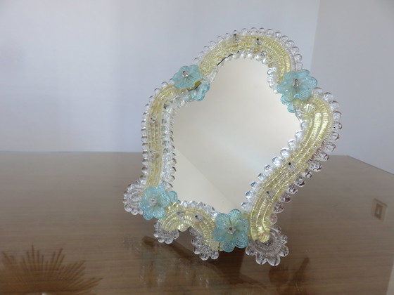 Image 1 of Venetian Mirror In Murano Glass 1950