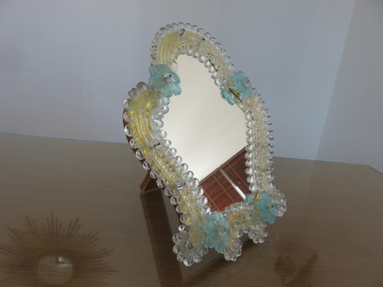 Image 1 of Venetian Mirror In Murano Glass 1950