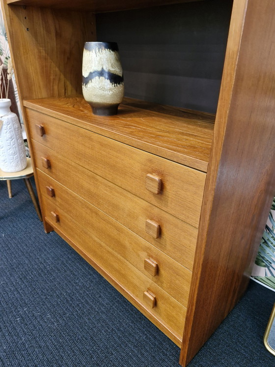 Image 1 of Vintage Danish Design Bookcase With Drawers