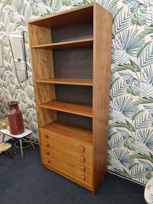 Vintage Danish Design Bookcase With Drawers