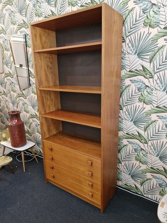 Image 1 of Vintage Danish Design Bookcase With Drawers