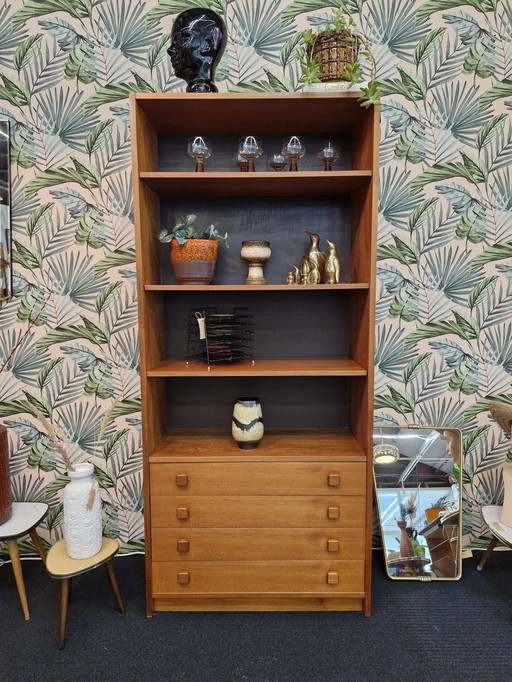 Vintage Danish Design Bookcase With Drawers