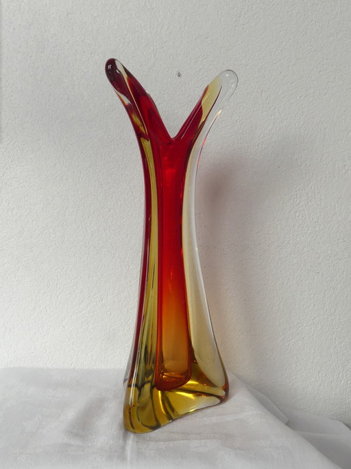 Jarrón colgante vintage Sommerso