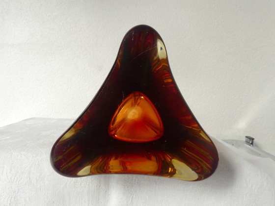 Image 1 of Vintage Sommerso Swung vase