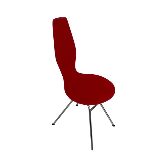 Image 1 of Olav Eldøy - Stokke - Desk Or Dining Chair - Model ‘Date’ - Red Upholstery