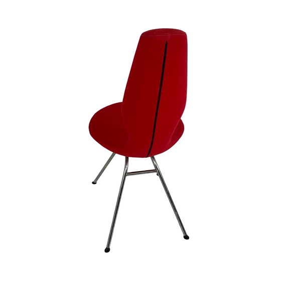 Image 1 of Olav Eldøy - Stokke - Desk Or Dining Chair - Model ‘Date’ - Red Upholstery