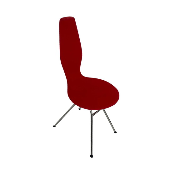 Image 1 of Olav Eldøy - Stokke - Desk Or Dining Chair - Model ‘Date’ - Red Upholstery