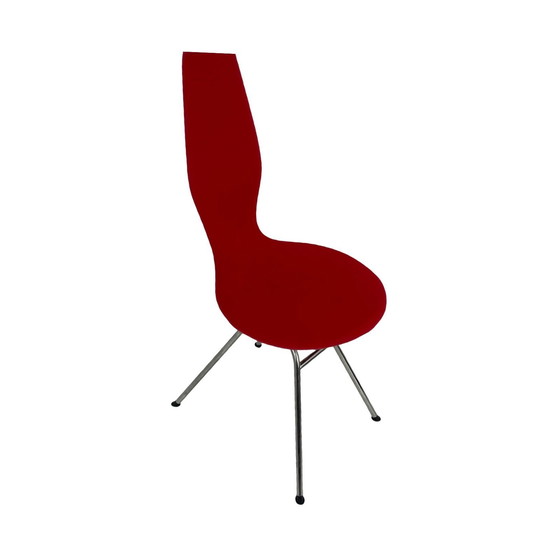 Image 1 of Olav Eldøy - Stokke - Desk Or Dining Chair - Model ‘Date’ - Red Upholstery