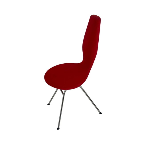 Olav Eldøy - Stokke - Desk Or Dining Chair - Model ‘Date’ - Red Upholstery