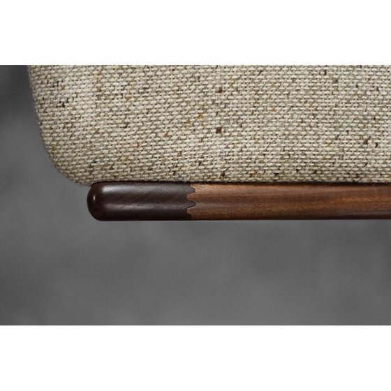 Image 1 of Set of 4 vintage chairs in teak and beige wool by Erik Buch for Anderstrup Møbelfabrik, Denmark 1950