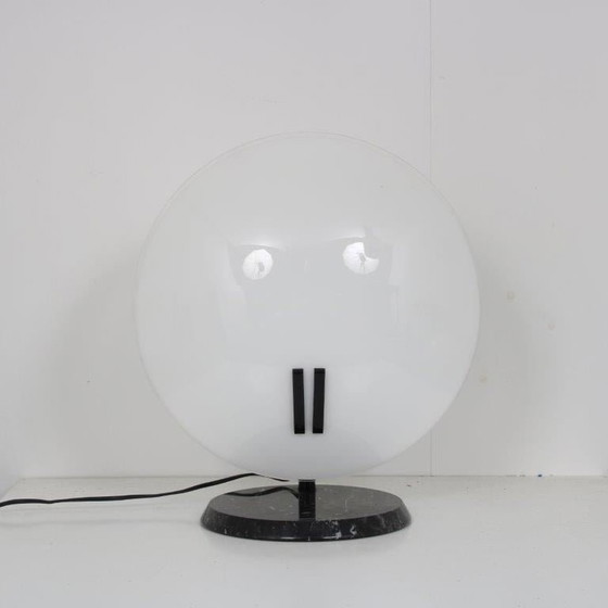 Image 1 of Large "Perla" Table lamp by Bruno Gecchelin for Oluce, Italy 1980