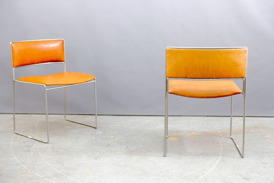 Image 1 of Mid-Century Dining chairs by Preben Fabricius & Jørgen Kastholm for Kill International, Set of 2