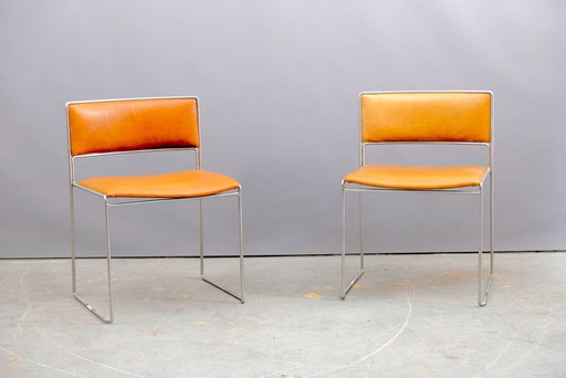 Mid-Century Dining chairs by Preben Fabricius & Jørgen Kastholm for Kill International, Set of 2