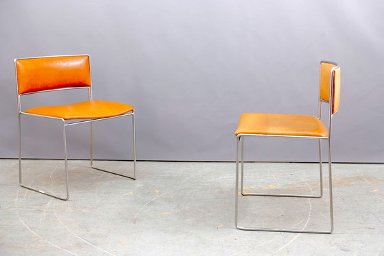 Image 1 of Mid-Century Dining chairs by Preben Fabricius & Jørgen Kastholm for Kill International, Set of 2